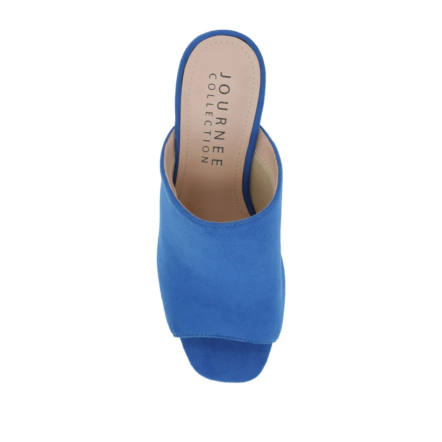 ADELAIDE MULE BLOCK HEELS IN WIDE