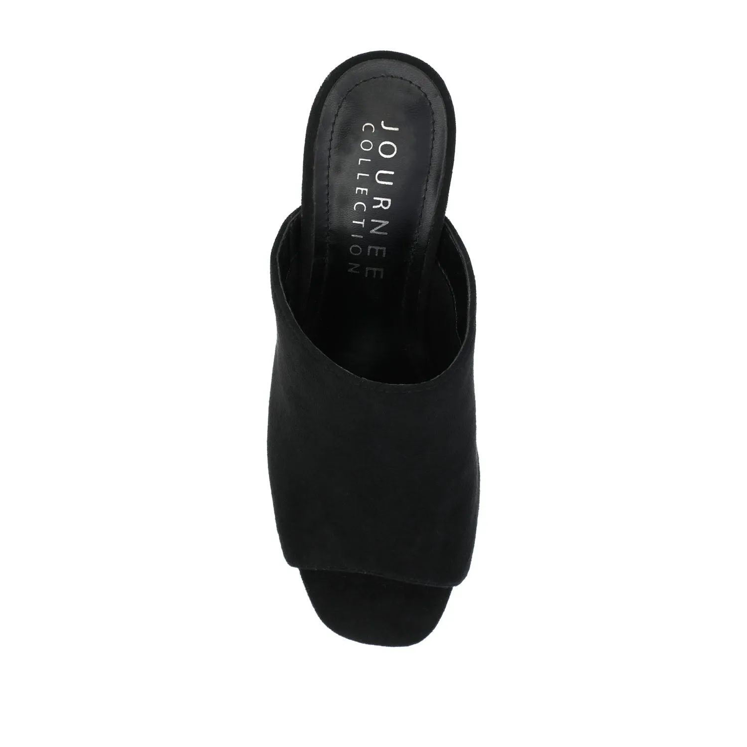 ADELAIDE MULE BLOCK HEELS IN WIDE