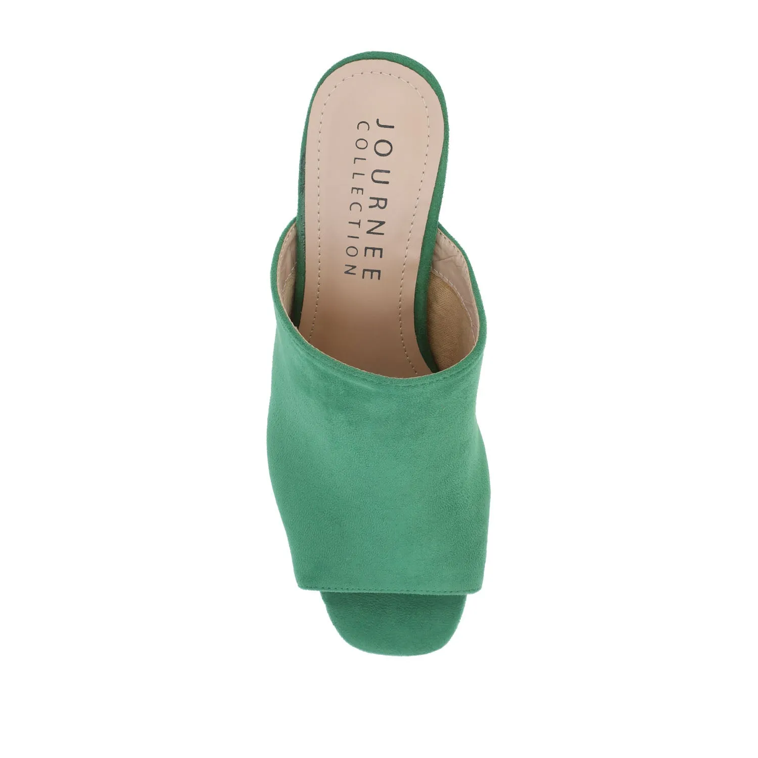 ADELAIDE MULE BLOCK HEELS IN WIDE