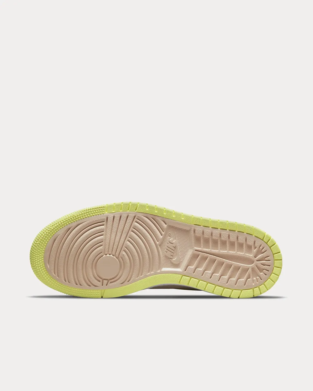 Air Jordan 1 Zoom Air Comfort Pearl White / Light Lemon Twist / White / Fossil High Top Sneakers