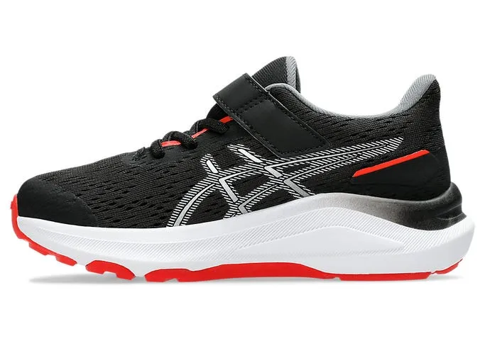 ASICS KID'S GEL GT 1000 13 PS BLACK/RED RUNNING SHOES