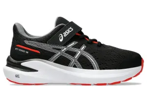 ASICS KID'S GEL GT 1000 13 PS BLACK/RED RUNNING SHOES