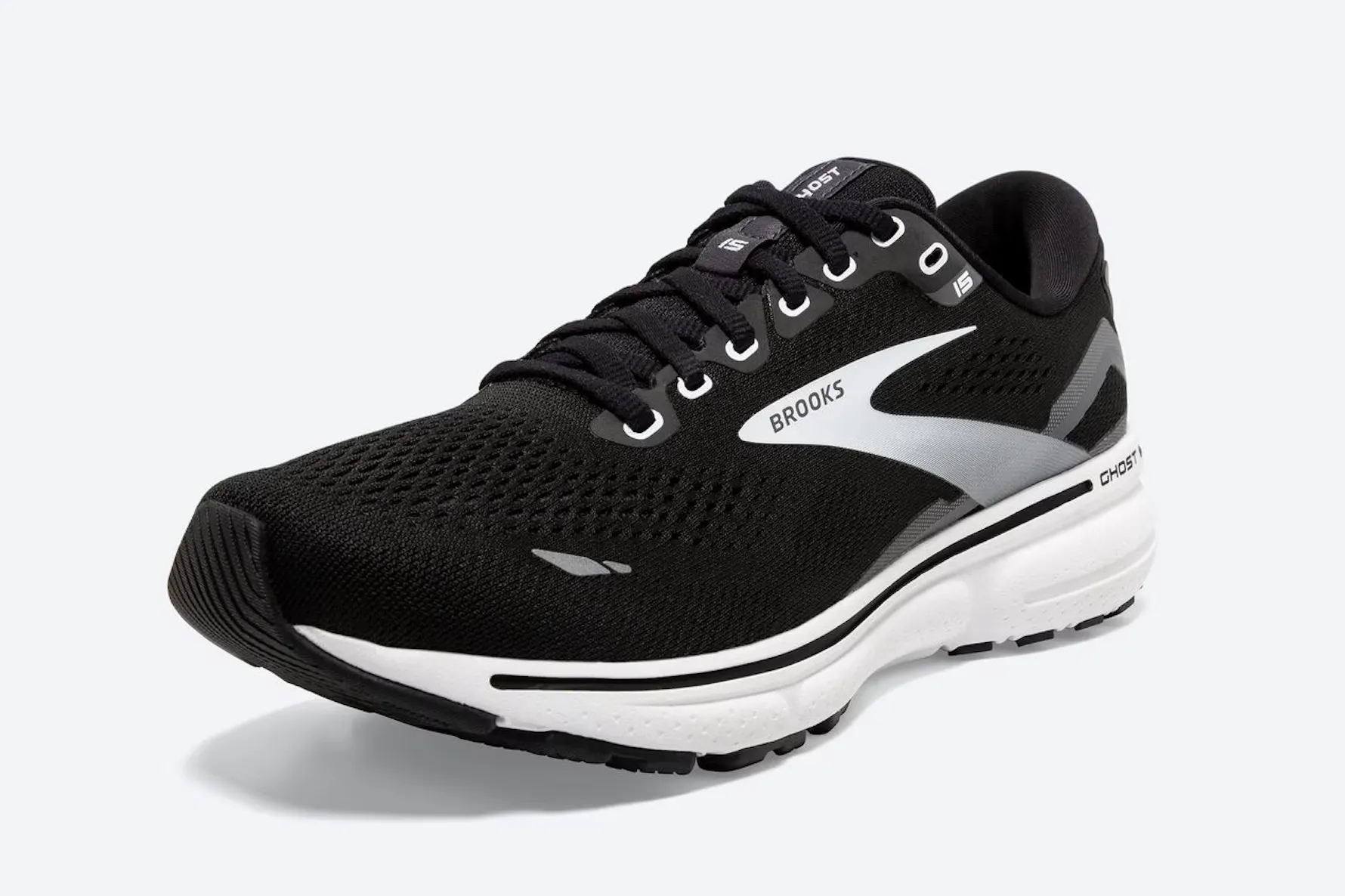 Brooks Womens Ghost 15- Black/Blackened Pearl/White (1203801B012)