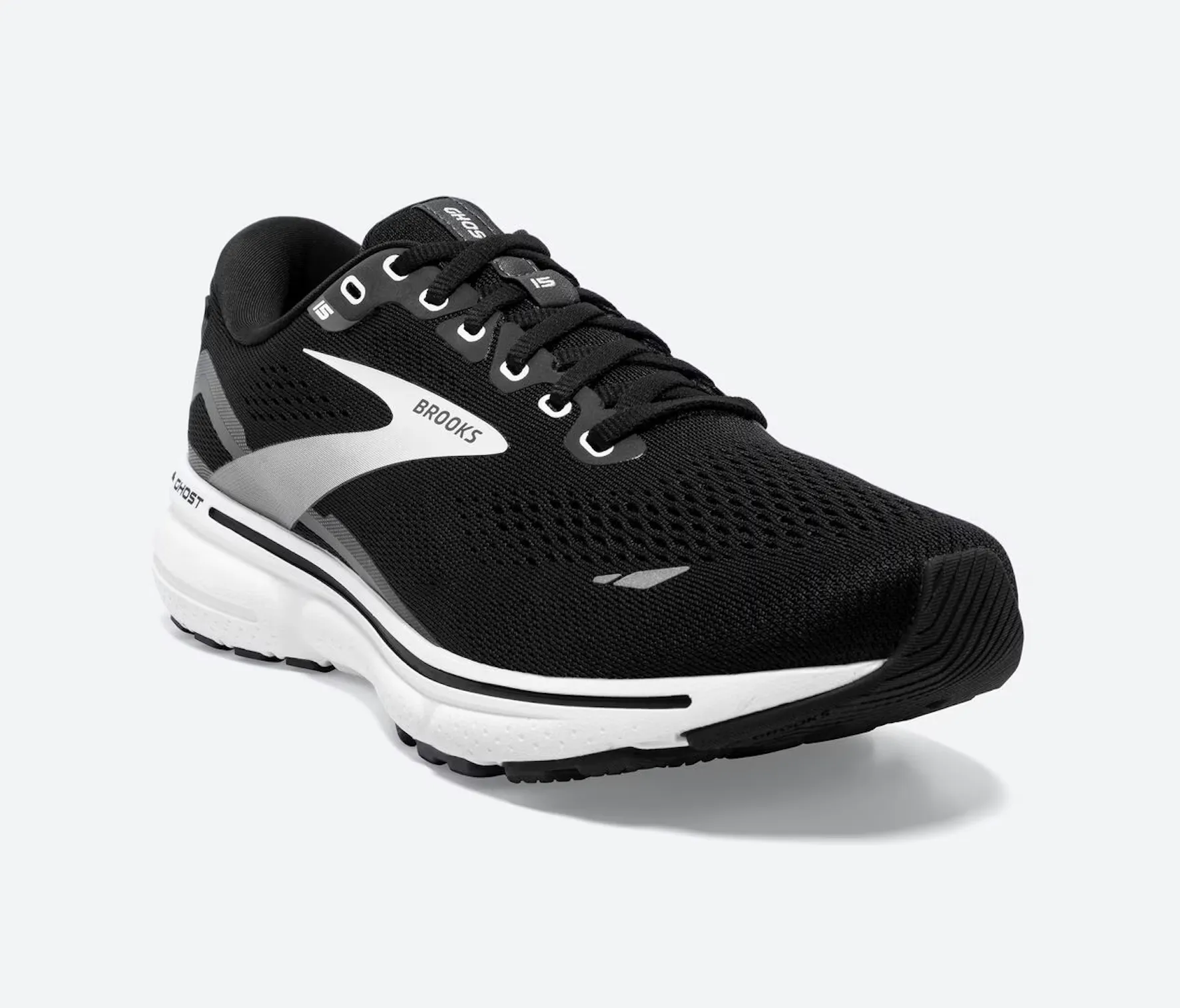 Brooks Womens Ghost 15- Black/Blackened Pearl/White (1203801B012)