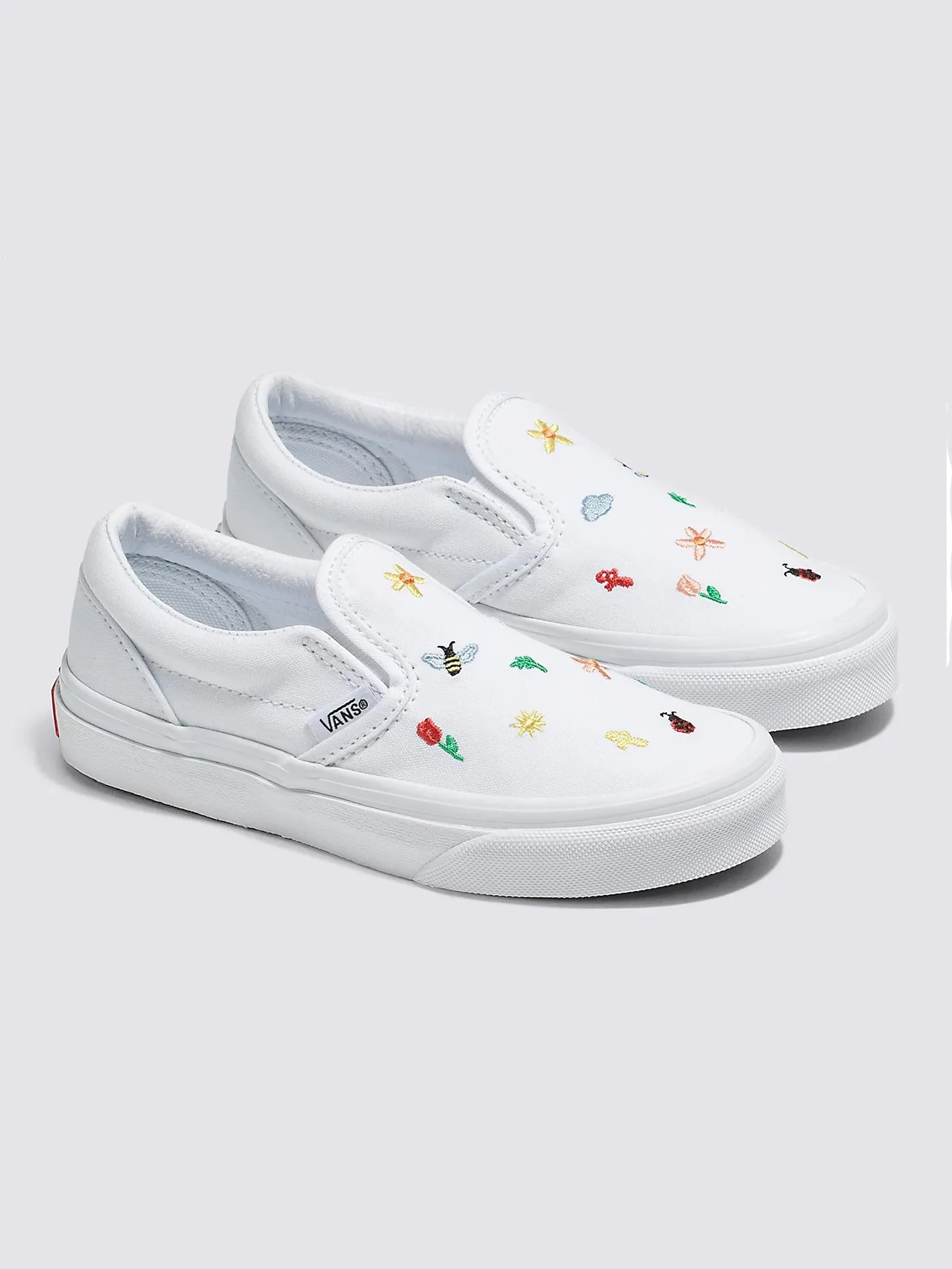Classic Slip-On True White Shoes (Kids)
