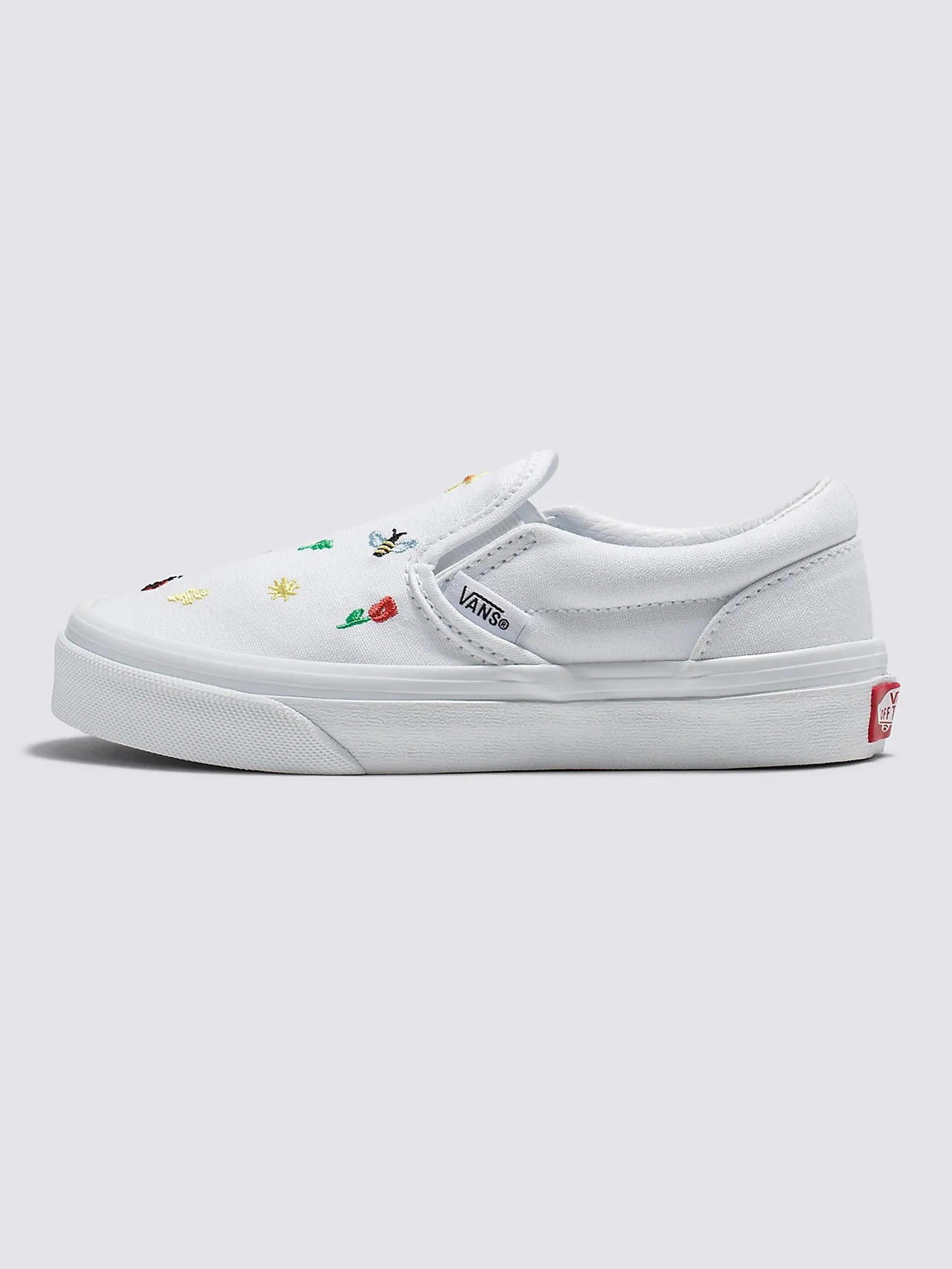 Classic Slip-On True White Shoes (Kids)