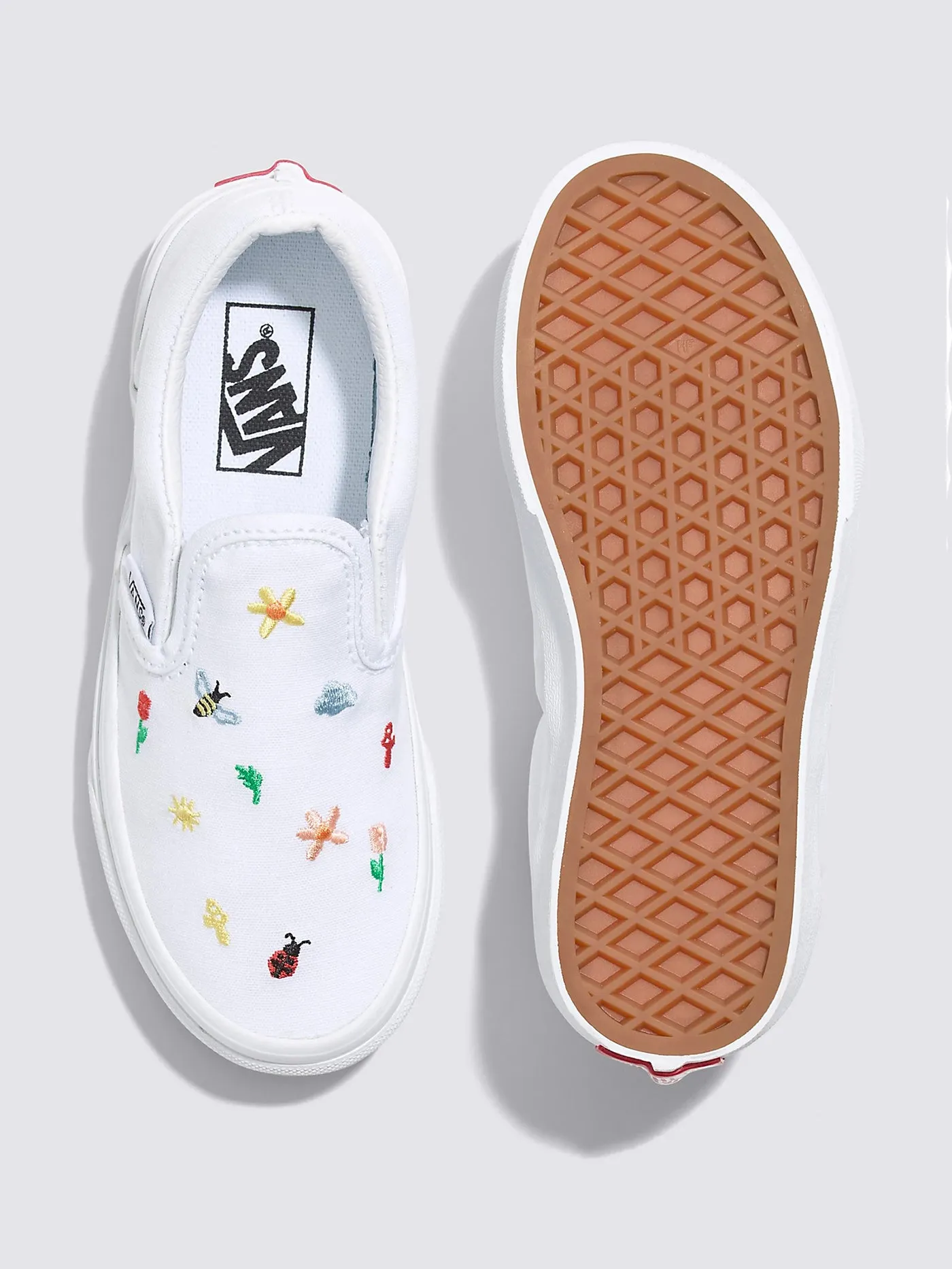 Classic Slip-On True White Shoes (Kids)