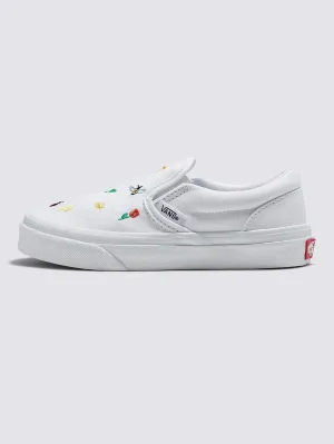 Classic Slip-On True White Shoes (Kids)