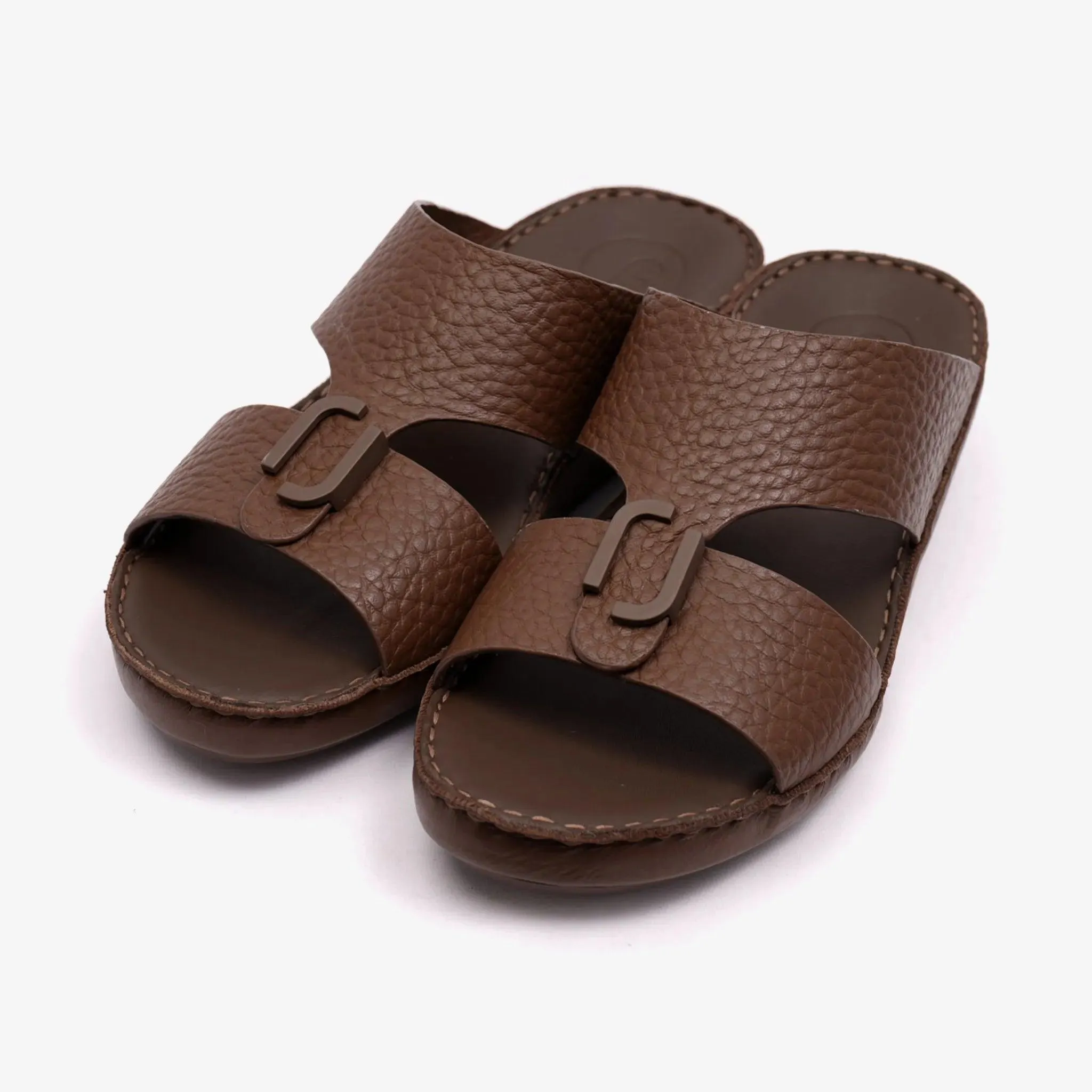 FARADA UNLINED HAMMERED ARABIC SANDALS DAVINCI NOCE