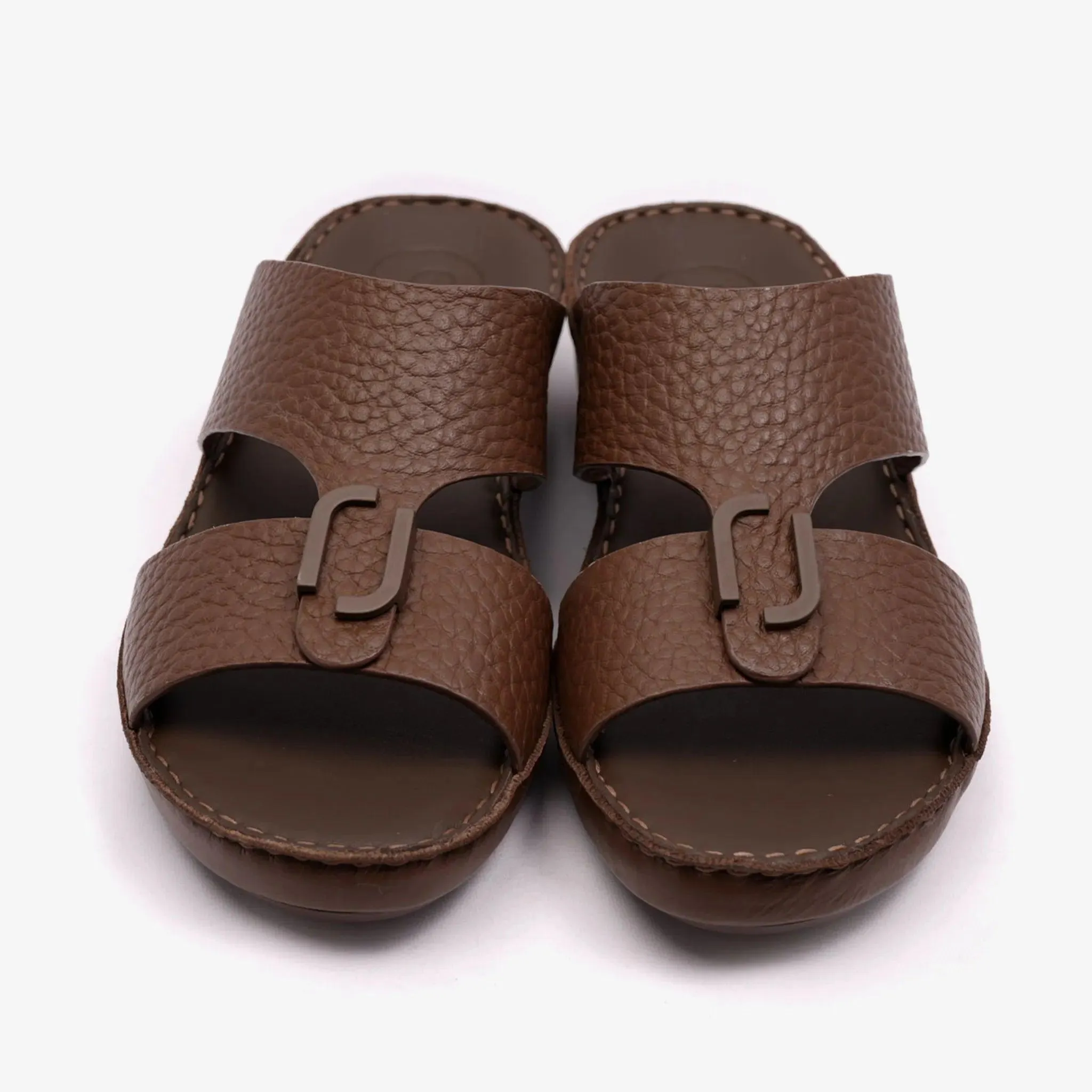 FARADA UNLINED HAMMERED ARABIC SANDALS DAVINCI NOCE