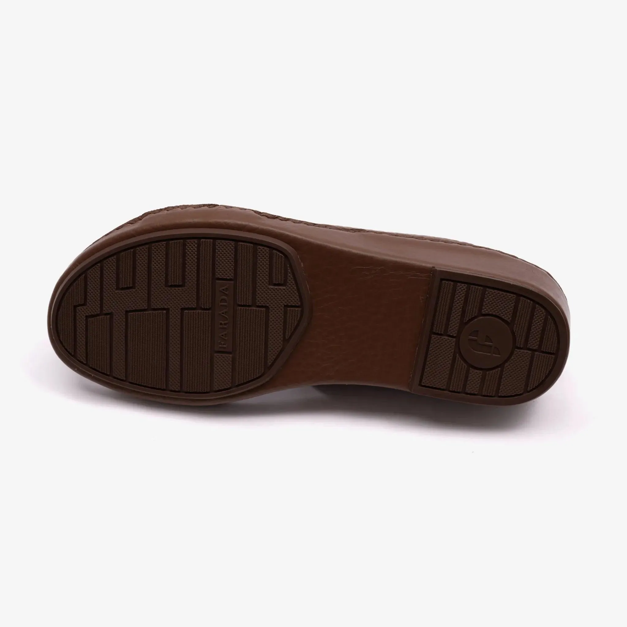 FARADA UNLINED HAMMERED ARABIC SANDALS DAVINCI NOCE