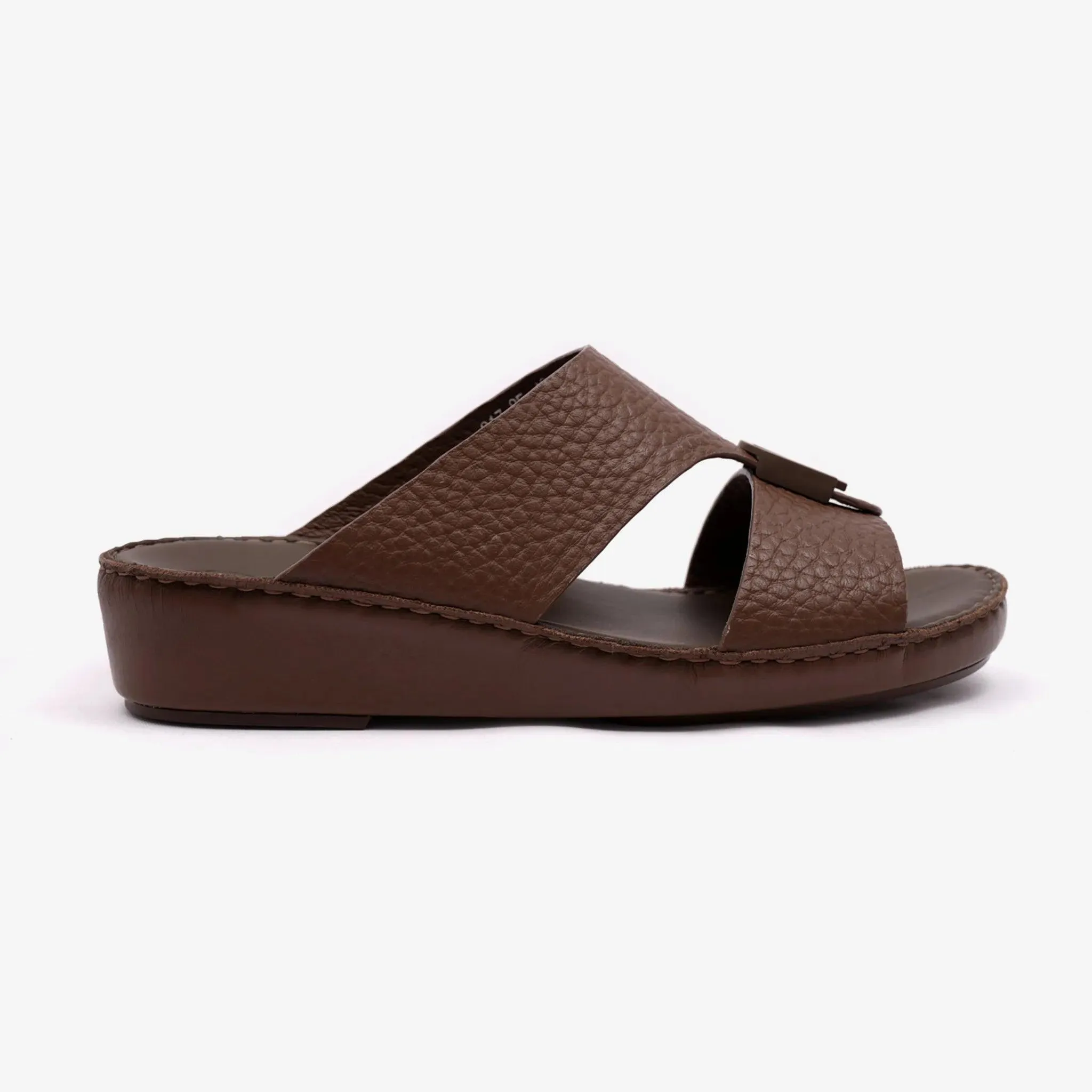 FARADA UNLINED HAMMERED ARABIC SANDALS DAVINCI NOCE
