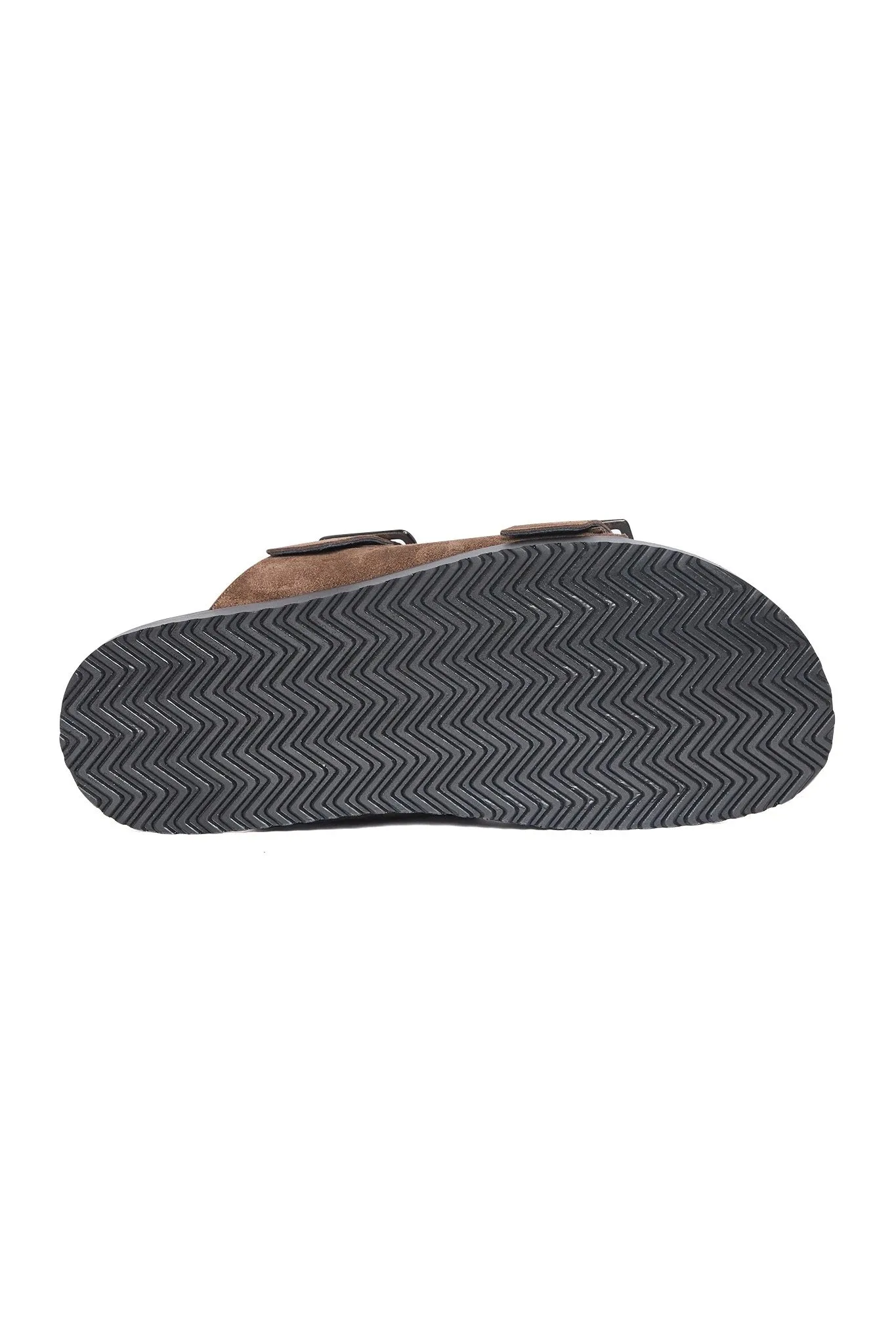 Felipe Double Strap Suede Sandal in Tan