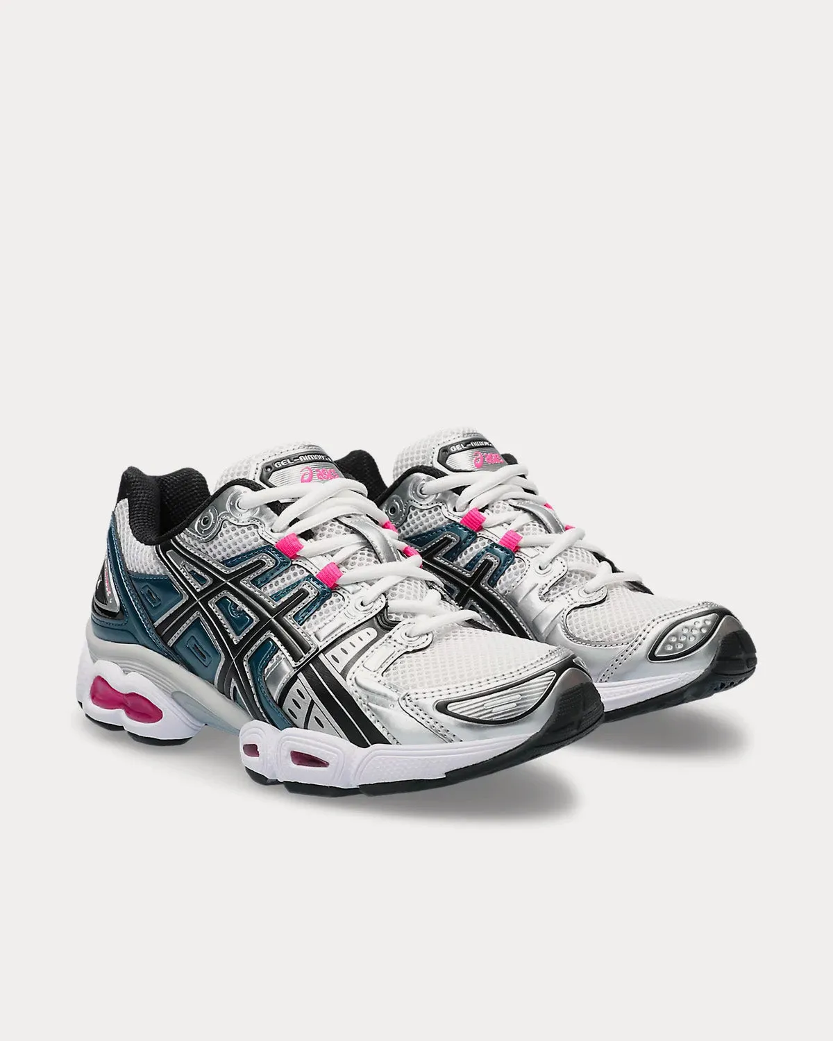 Gel-Nimbus 9 White / Pink Glo Low Top Sneakers