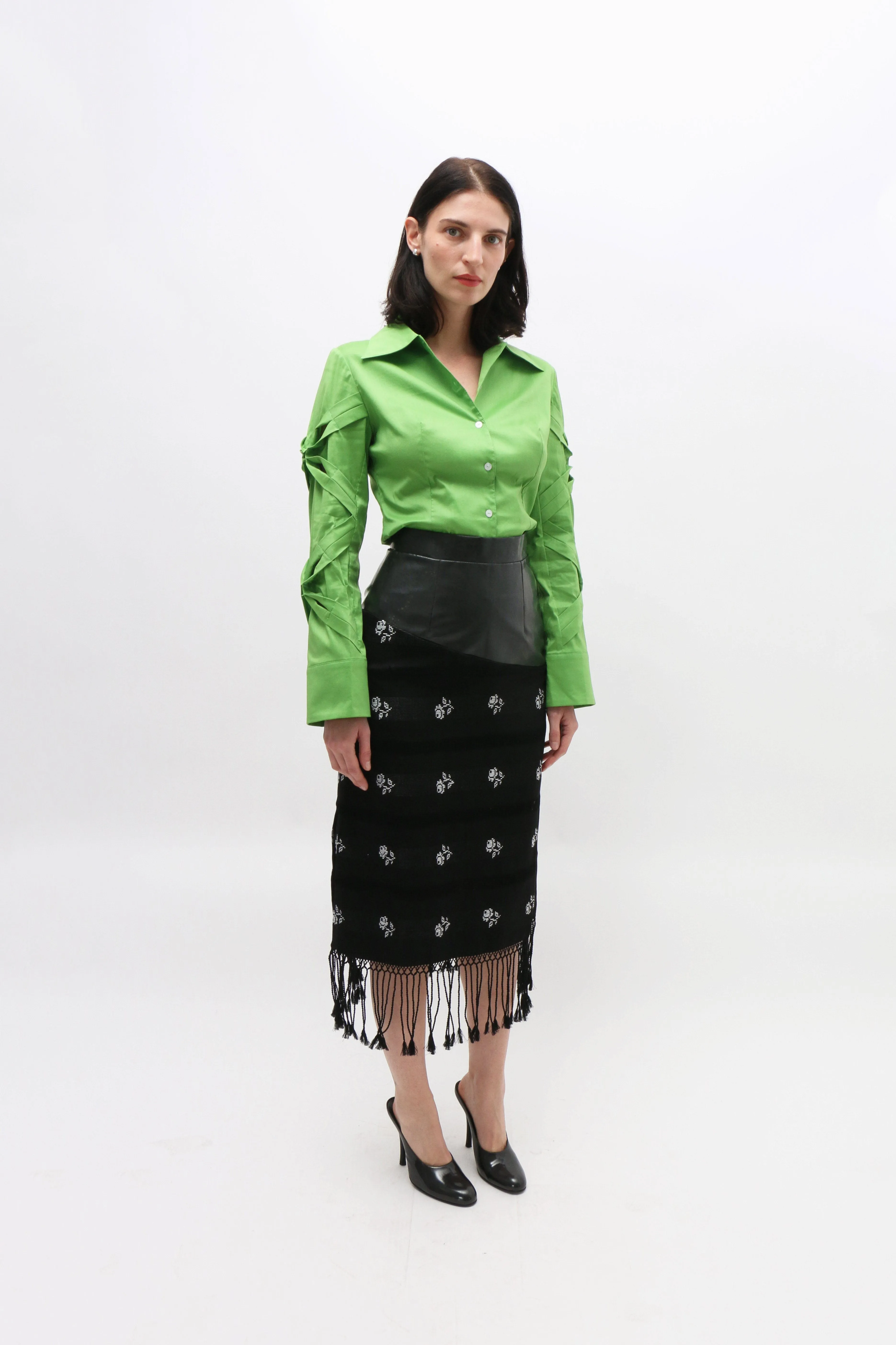 Handwoven Fringe Skirt