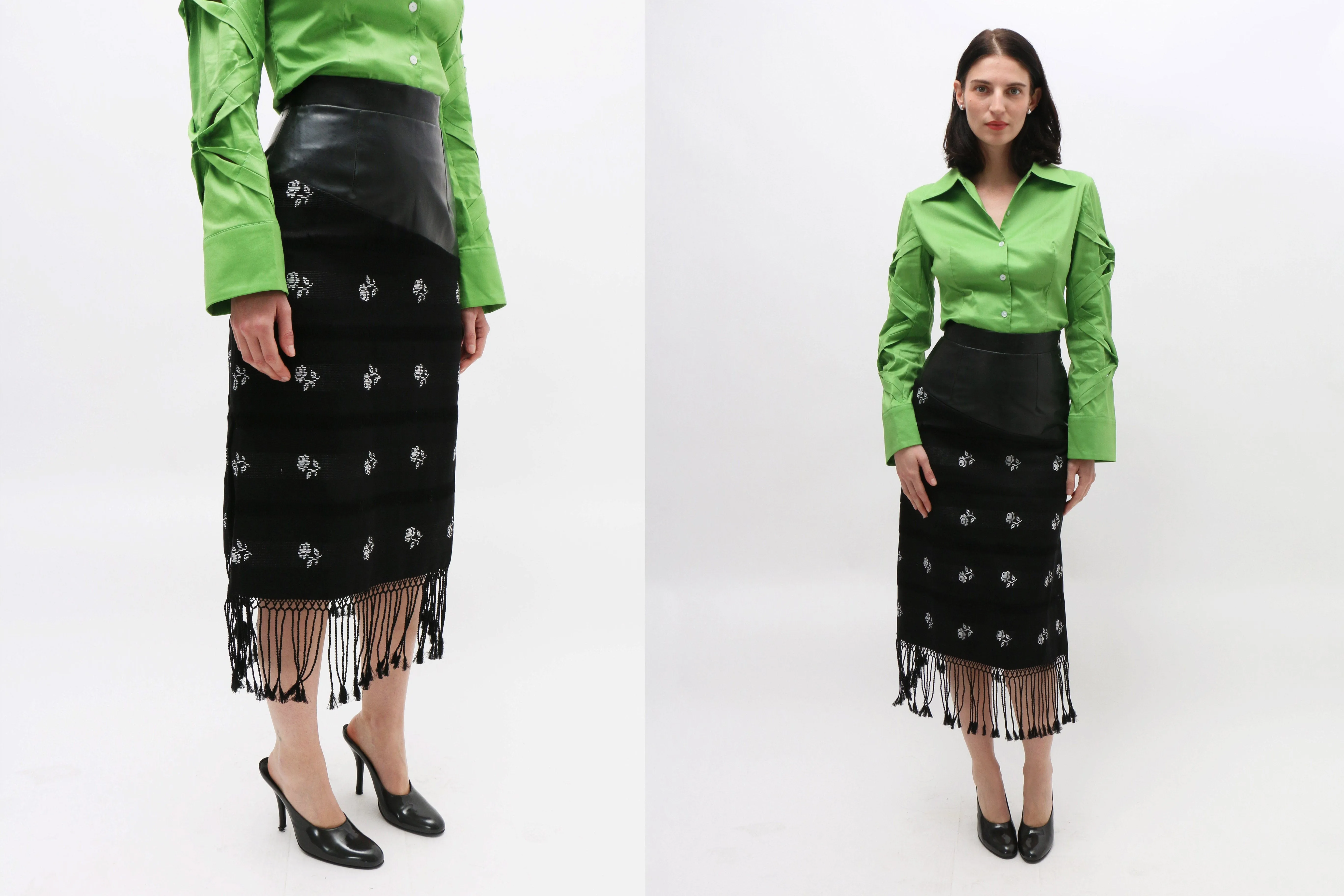 Handwoven Fringe Skirt