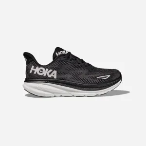 Hoka Clifton 9 black white WMNS