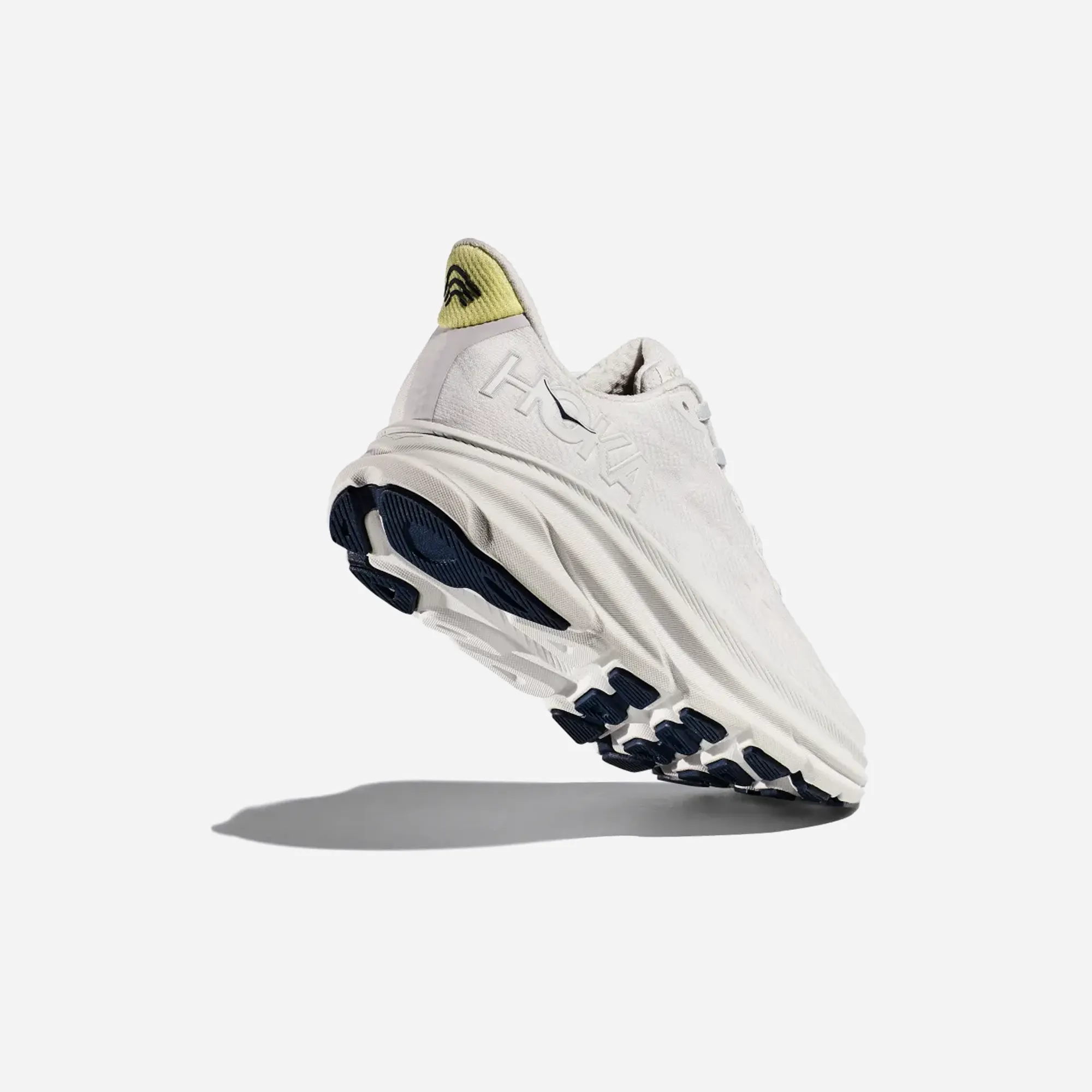 Hoka Clifton 9 cosmic grey white WMNS