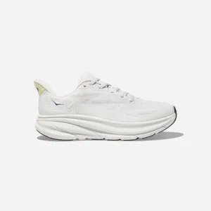 Hoka Clifton 9 cosmic grey white WMNS