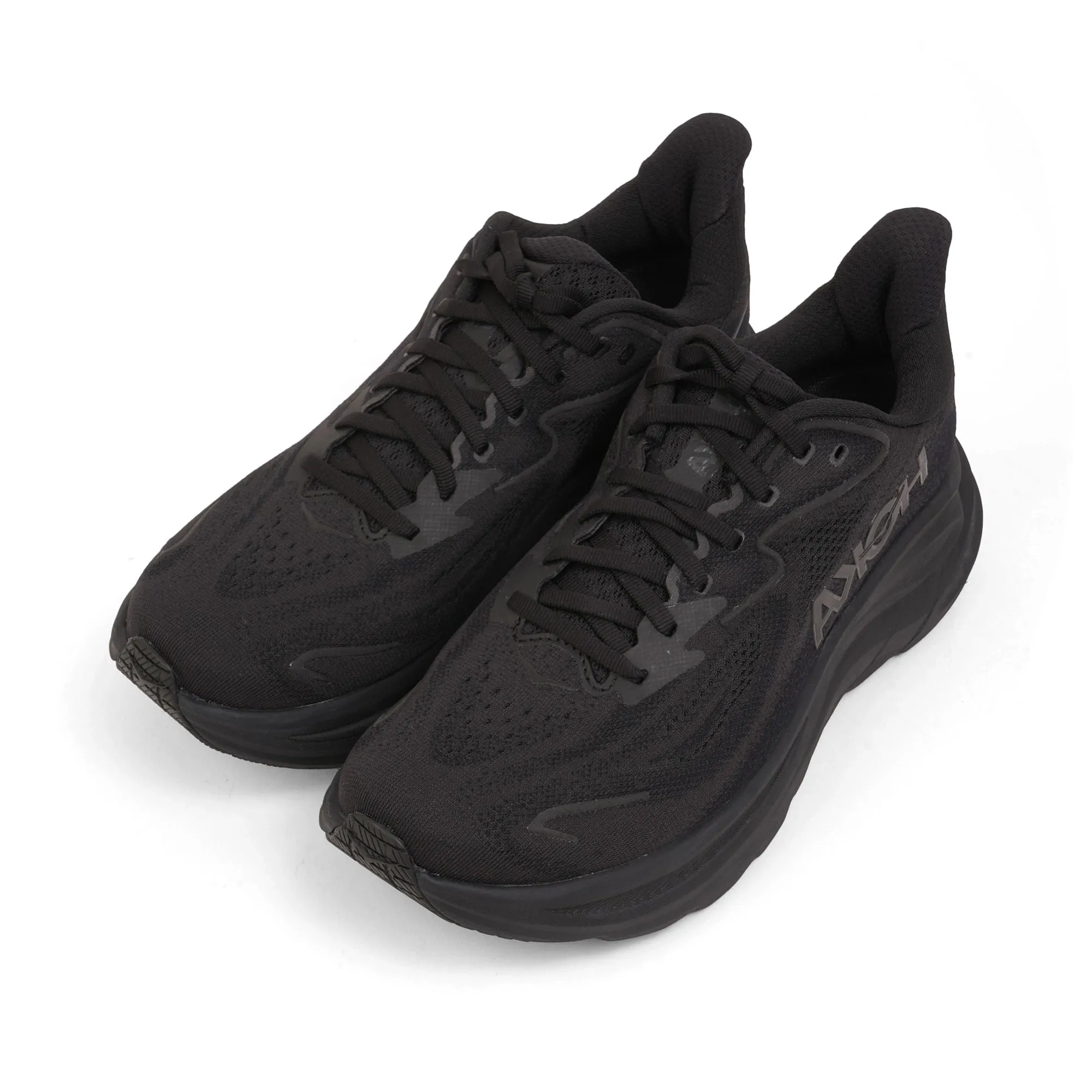 HOKA MEN'S RUNNING SHOES CLIFTON 9 BLACK/BLACK