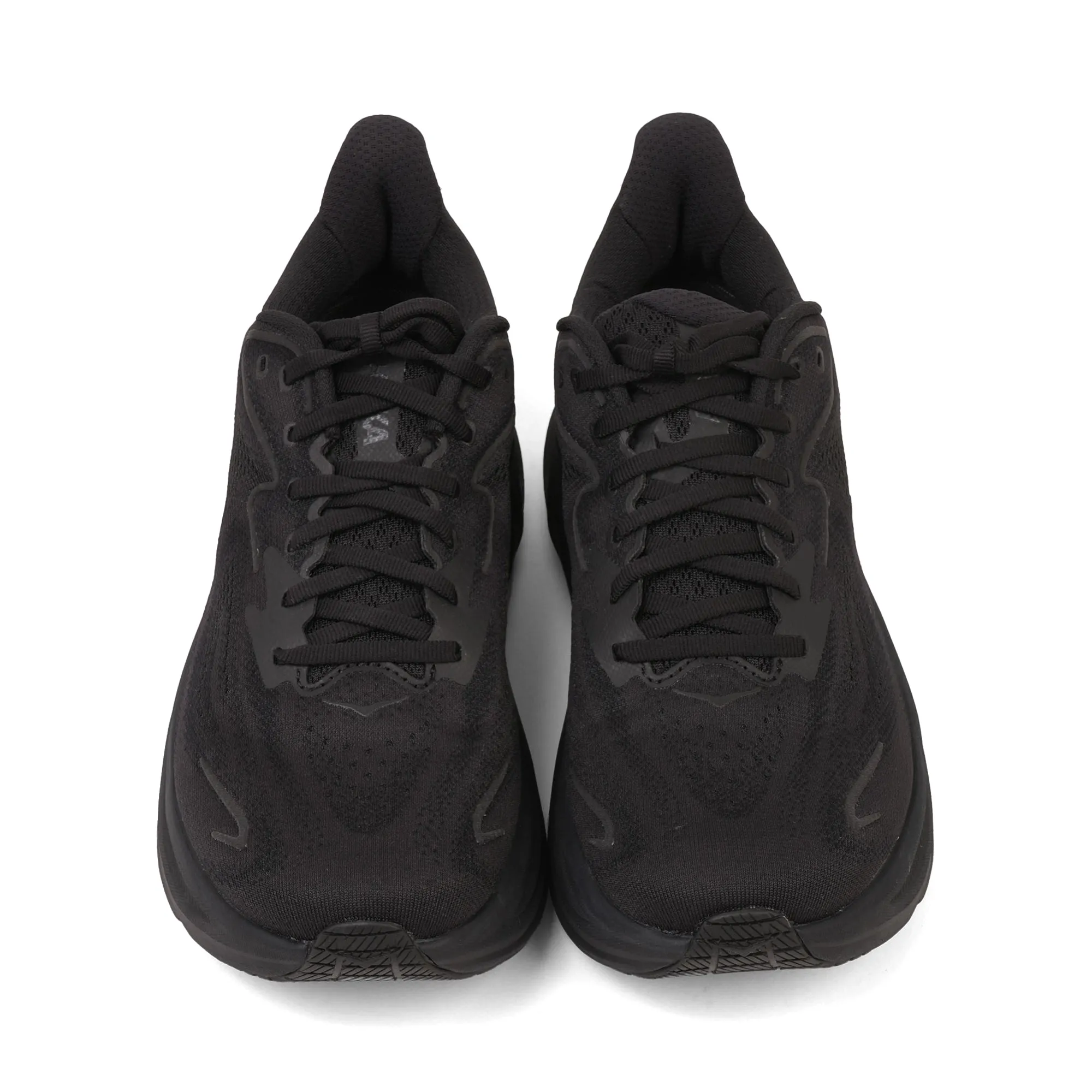 HOKA MEN'S RUNNING SHOES CLIFTON 9 BLACK/BLACK