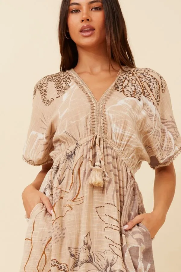 Isla Botanical Print Dress