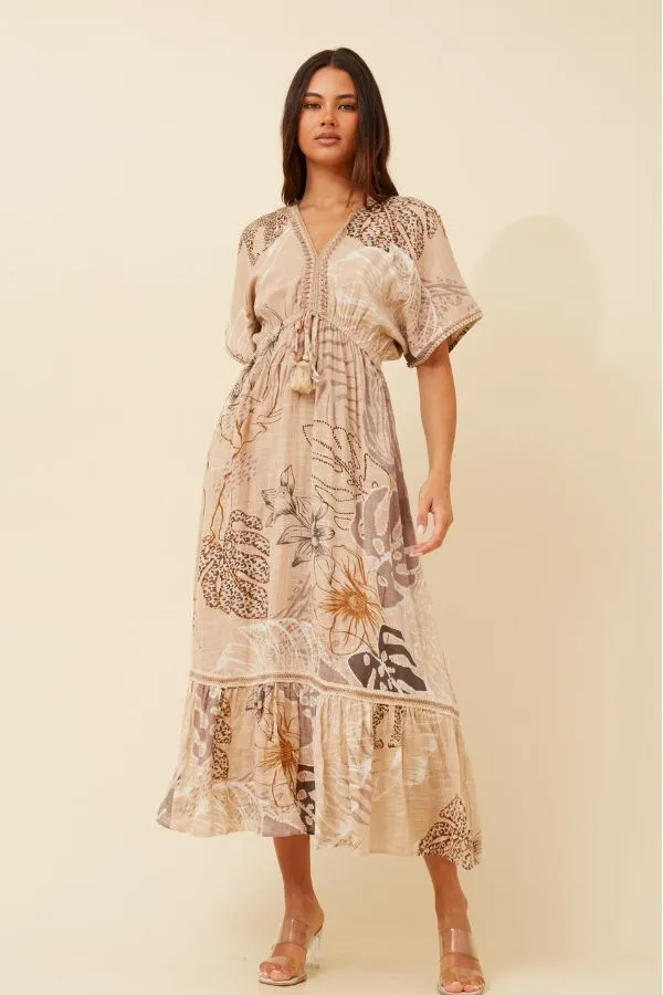 Isla Botanical Print Dress