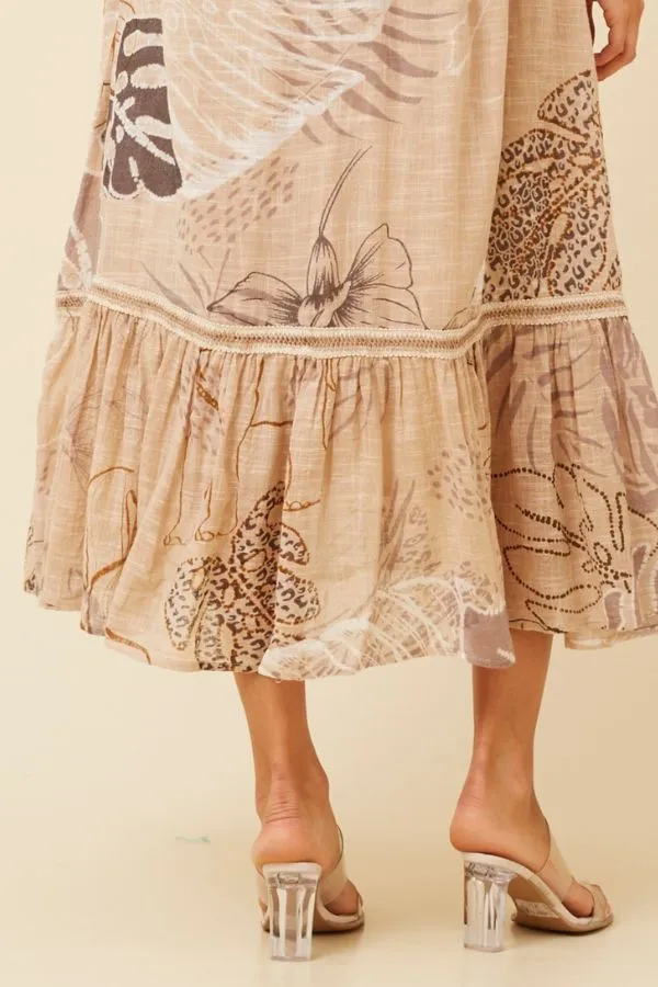 Isla Botanical Print Dress