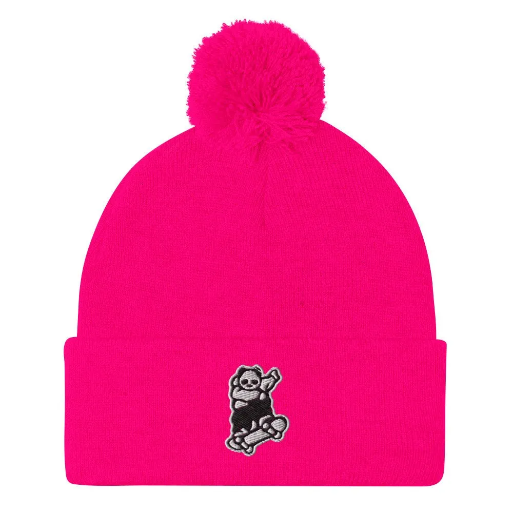 Johnny Xtreme (Skateboarding 3.0) Embroidered Pom-Pom Beanie