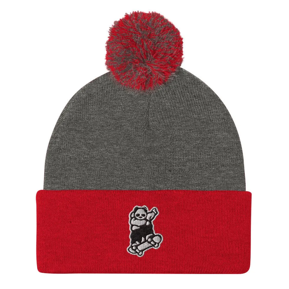 Johnny Xtreme (Skateboarding 3.0) Embroidered Pom-Pom Beanie