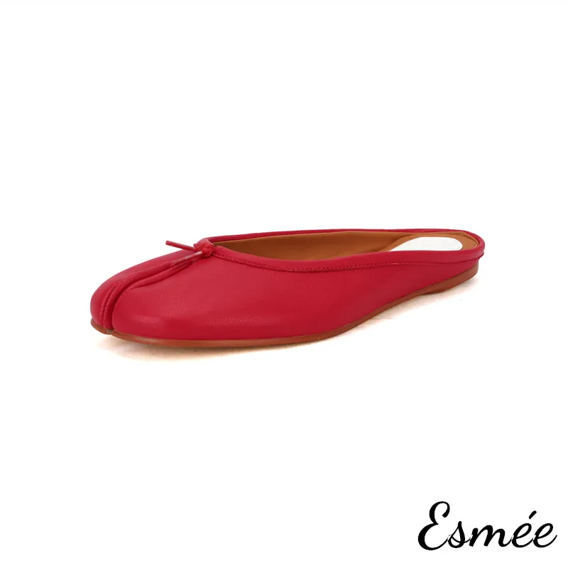 Leather Cloven Mules