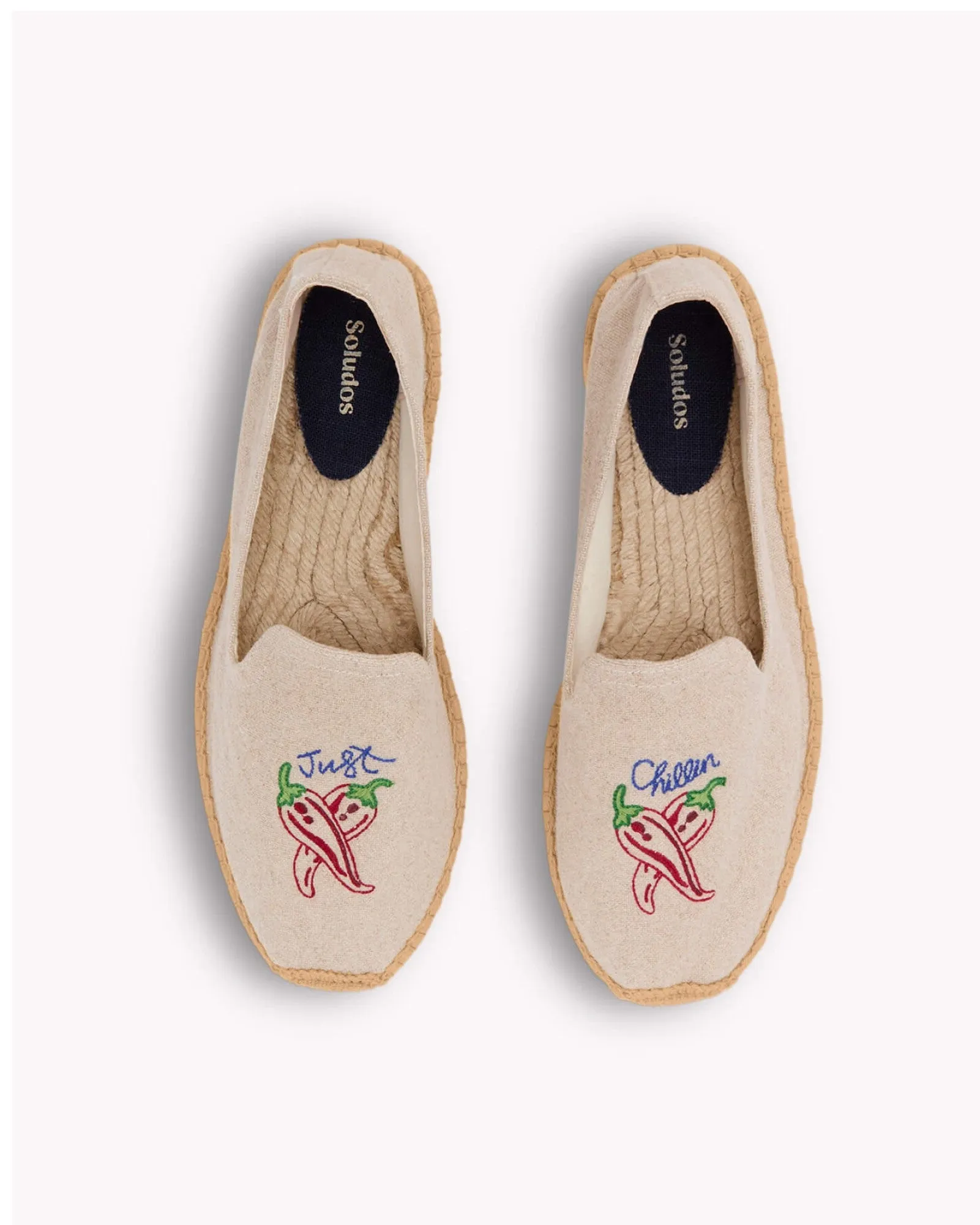 Mens_Espadrilles_The Smoking_Embroidery_Natural Undyed - Just Chillin