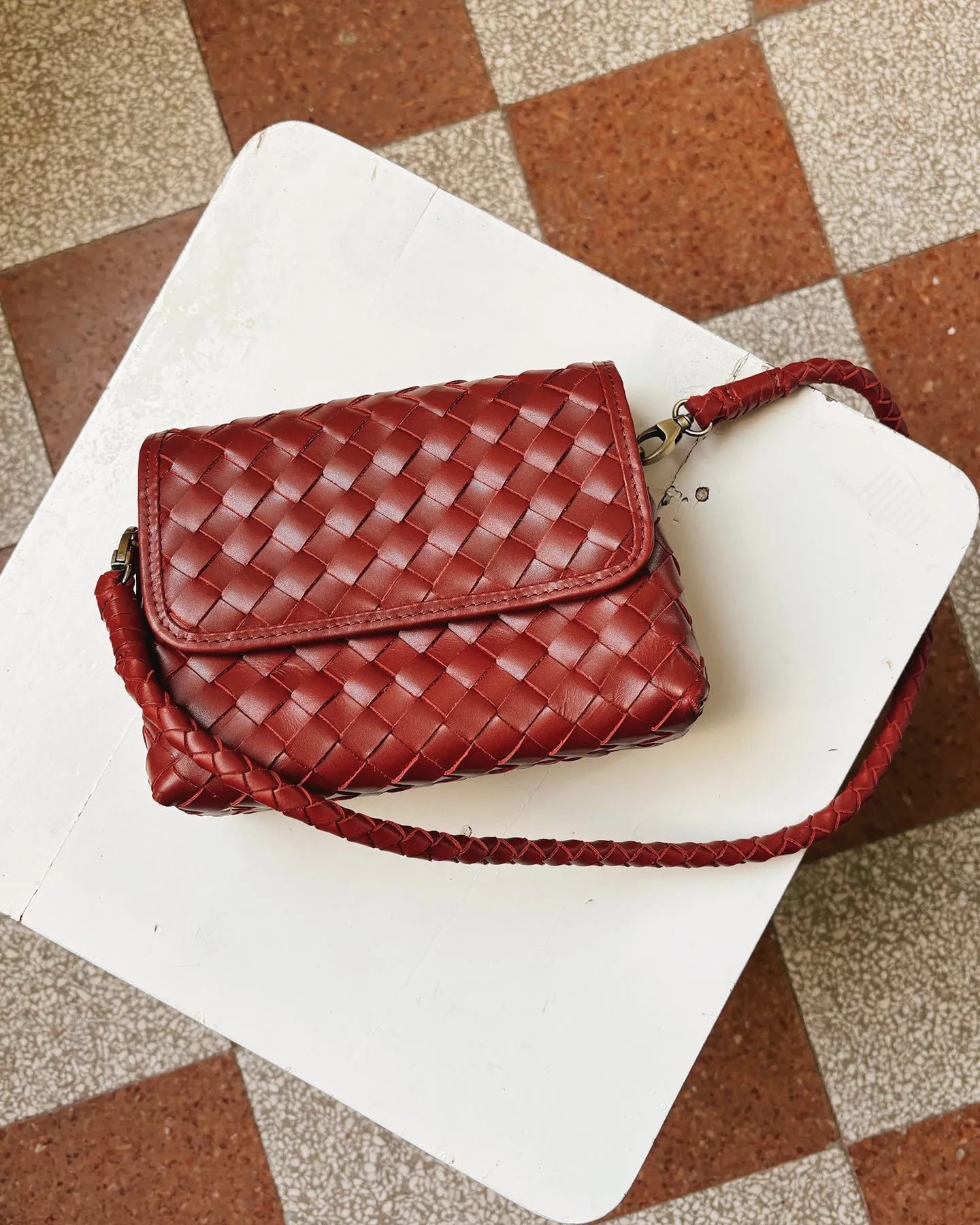 Mini Madeleine Handbag in Sienna