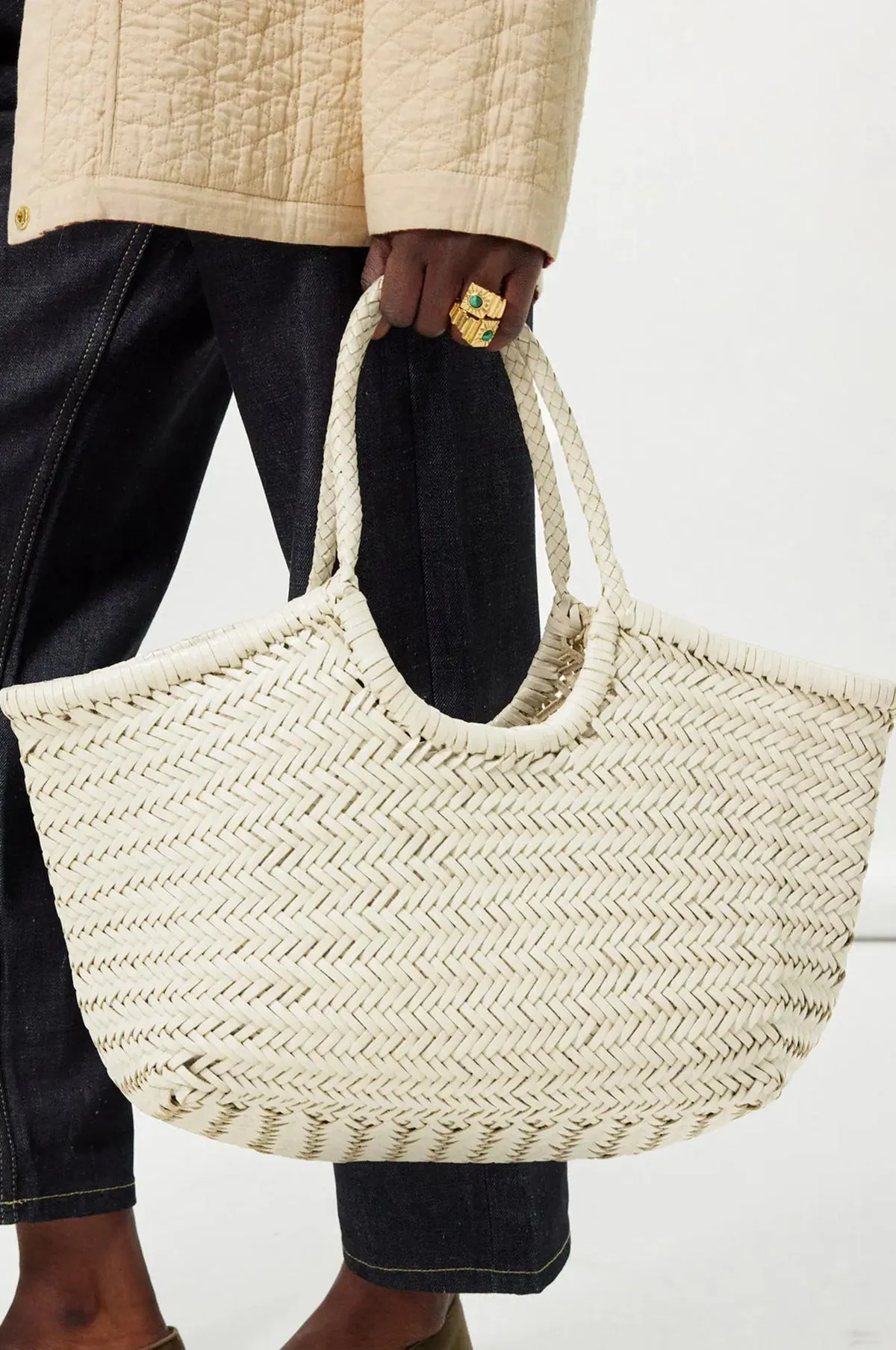 Nantucket Basket Bag Pearl
