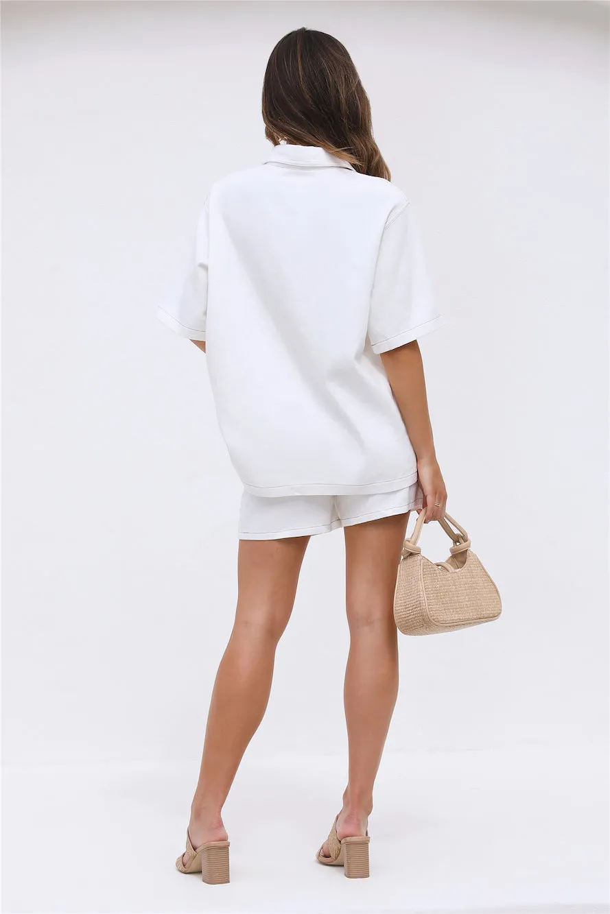 New Beginning Shorts White