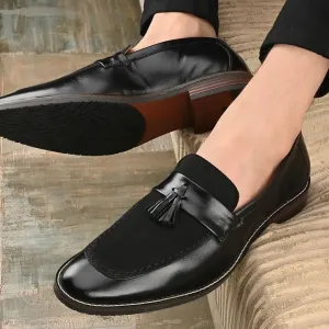 New Suede Tassel Loafers for Effortless Men's Party and Formal Wear-