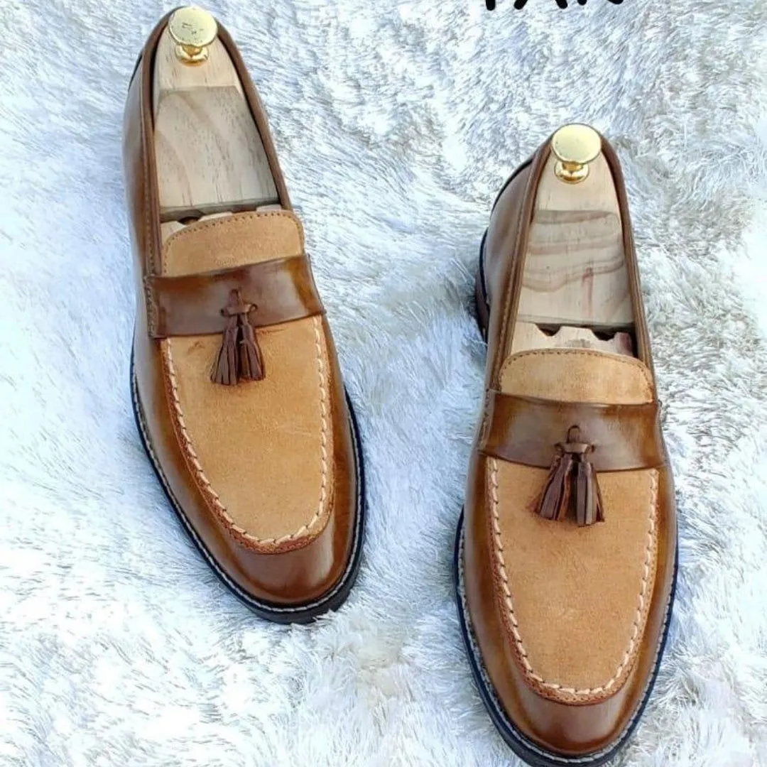 New Suede Tassel Loafers for Effortless Men's Party and Formal Wear-