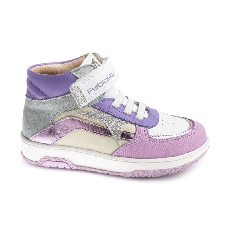 Pablosky Girls Leather Hightop Boot - 200208