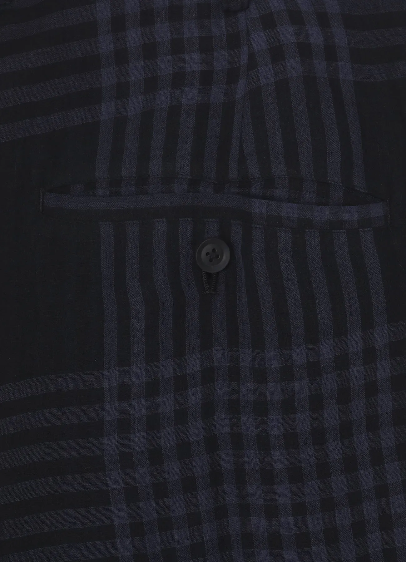 PIECE UNIQUE/THE SHOPCHECK PLAID SEAM POCKET PANTS