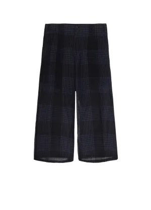 PIECE UNIQUE/THE SHOPCHECK PLAID SEAM POCKET PANTS