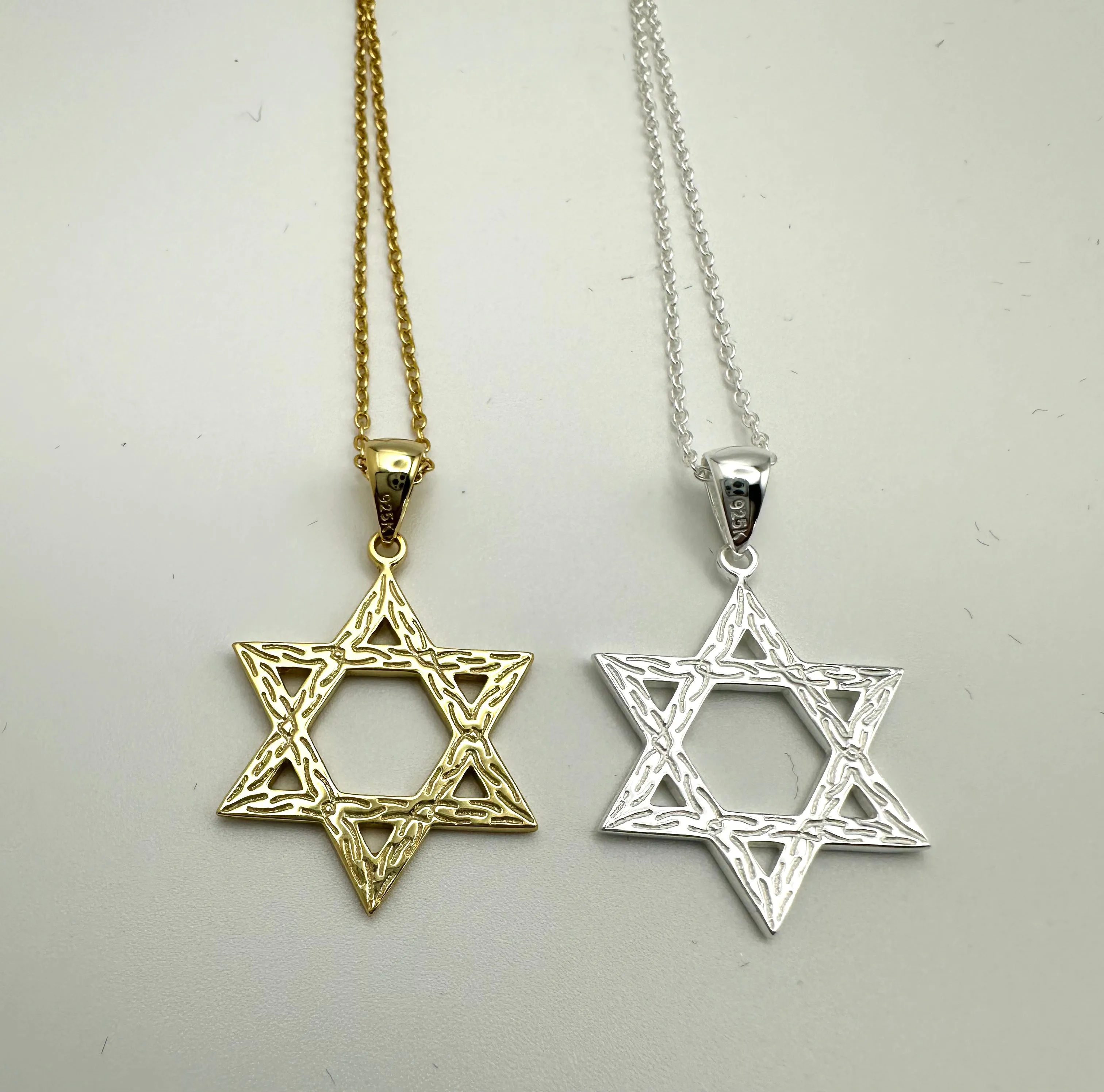 Polished Star of David Necklace