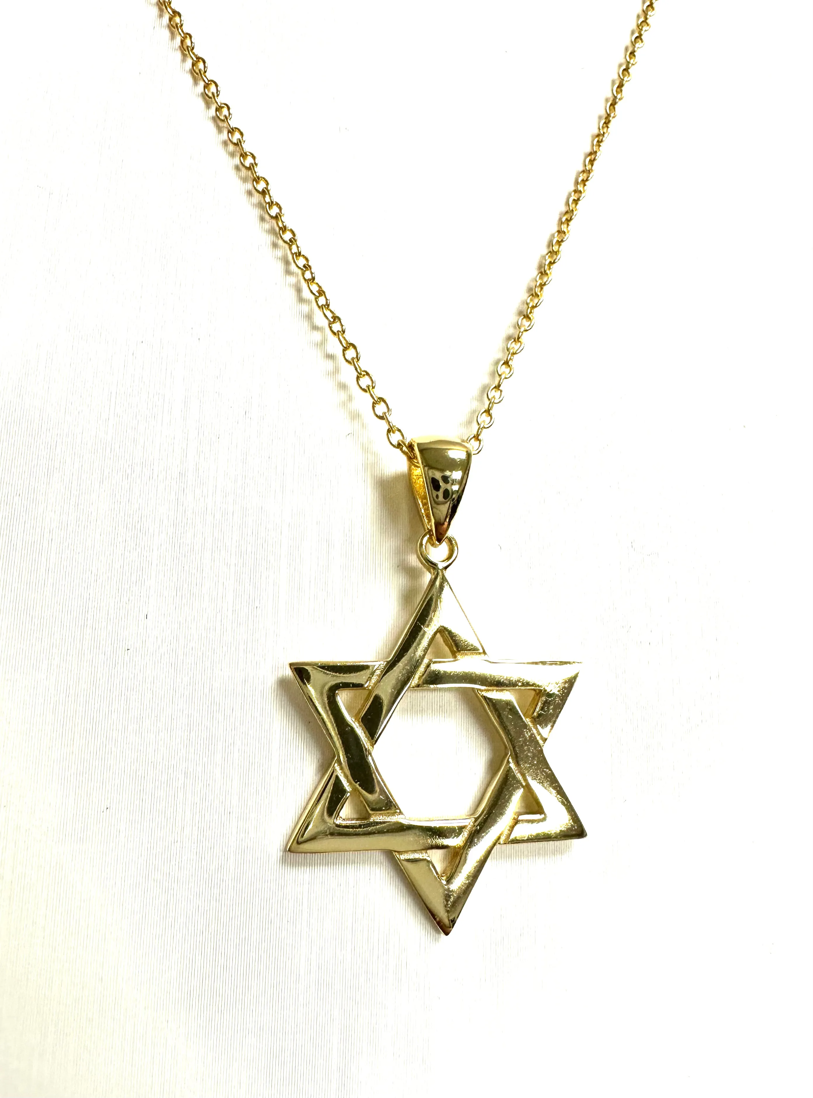 Polished Star of David Necklace