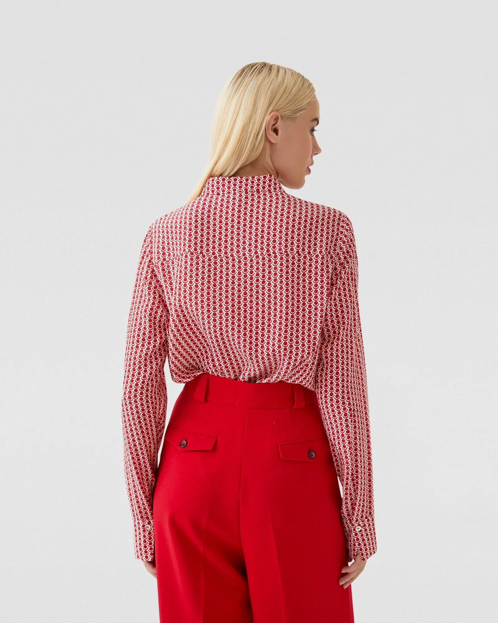 Poppy Spot Print Blouse