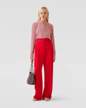 Poppy Spot Print Blouse