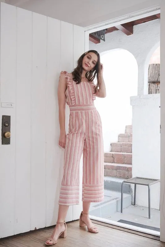 Red Stripe Jumpsuit