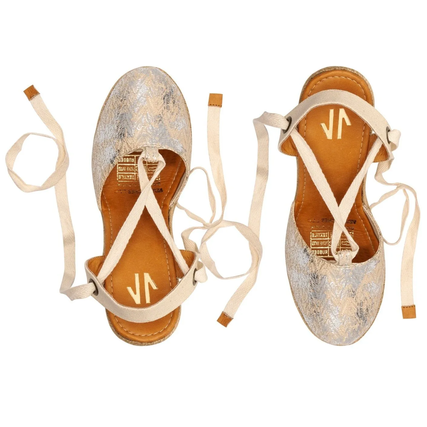 Silvia Cobos SAMBA Espadrilles in Silver