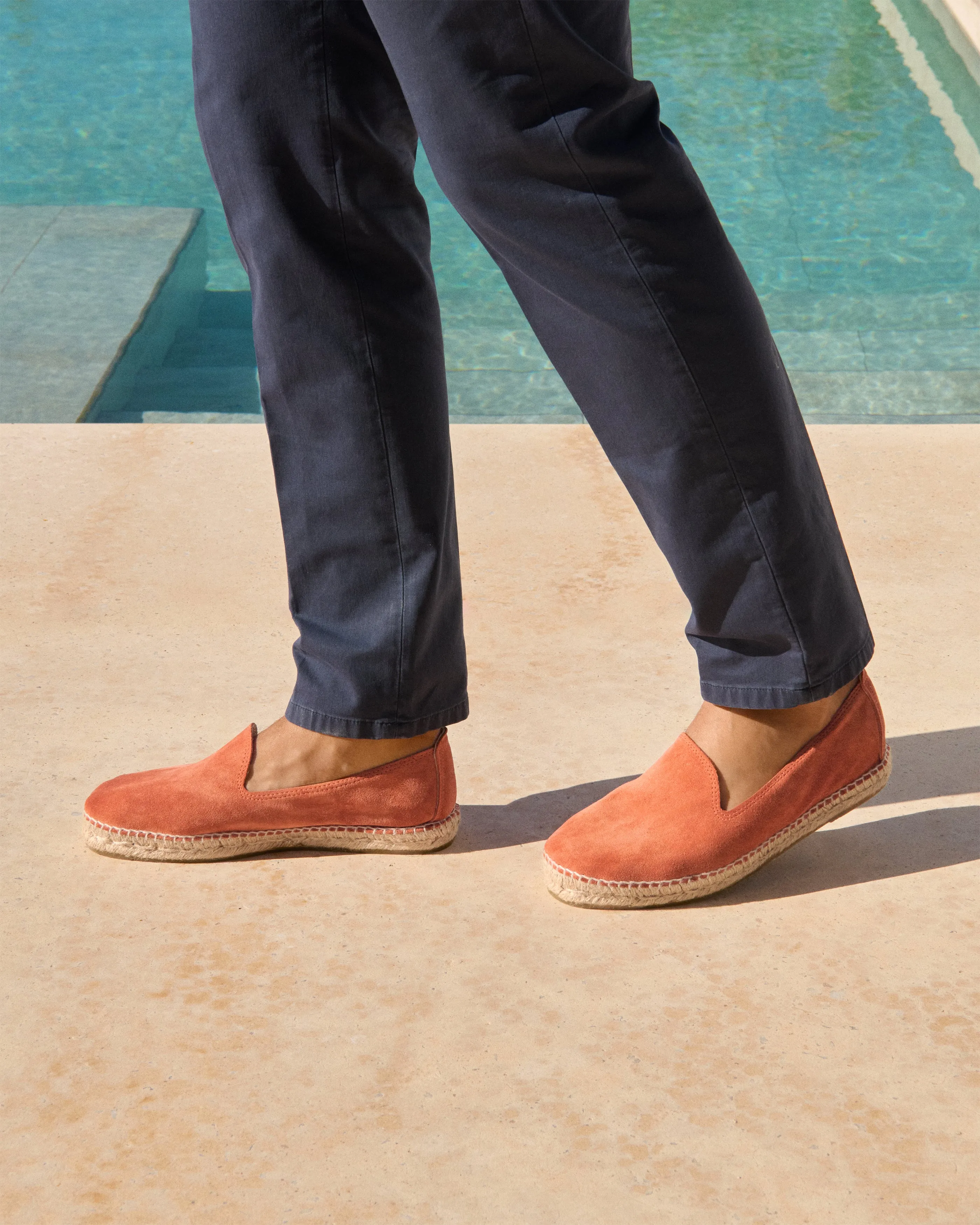 Suede Espadrilles - R75C0 - Hamptons Orange Rust