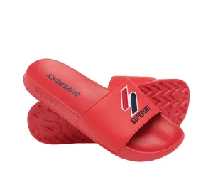 Superdry Core Pool MF310132ARXG Sliders Red UK S-L