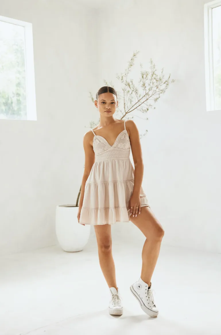 Tie Back Crochet Dress