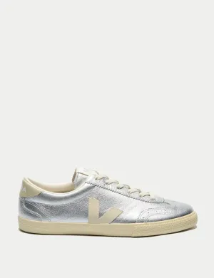 Volley Leather - Silver Pierre